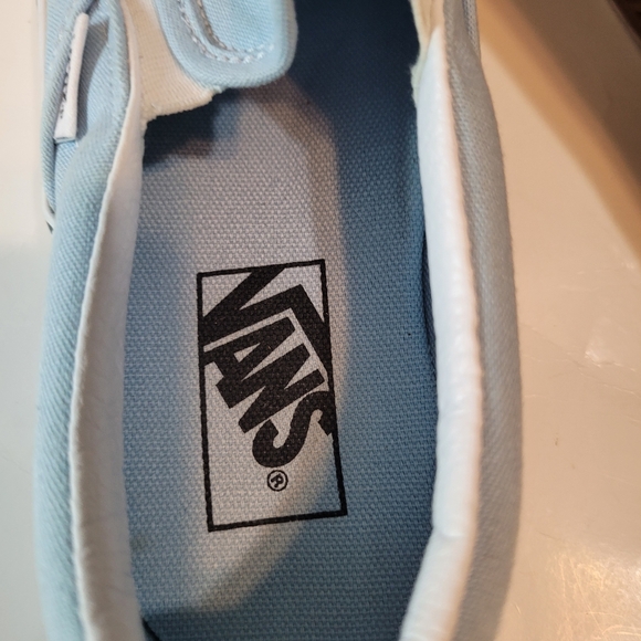 Women's Van's, slip on, size 7.5, baby blue - Picture 3 of 7